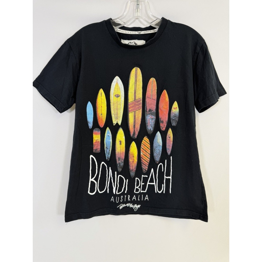 RARE  BONDI‎ BEACH AUSTRALIA Sz XS SURFBOARDS Shirt BY Between The Flags